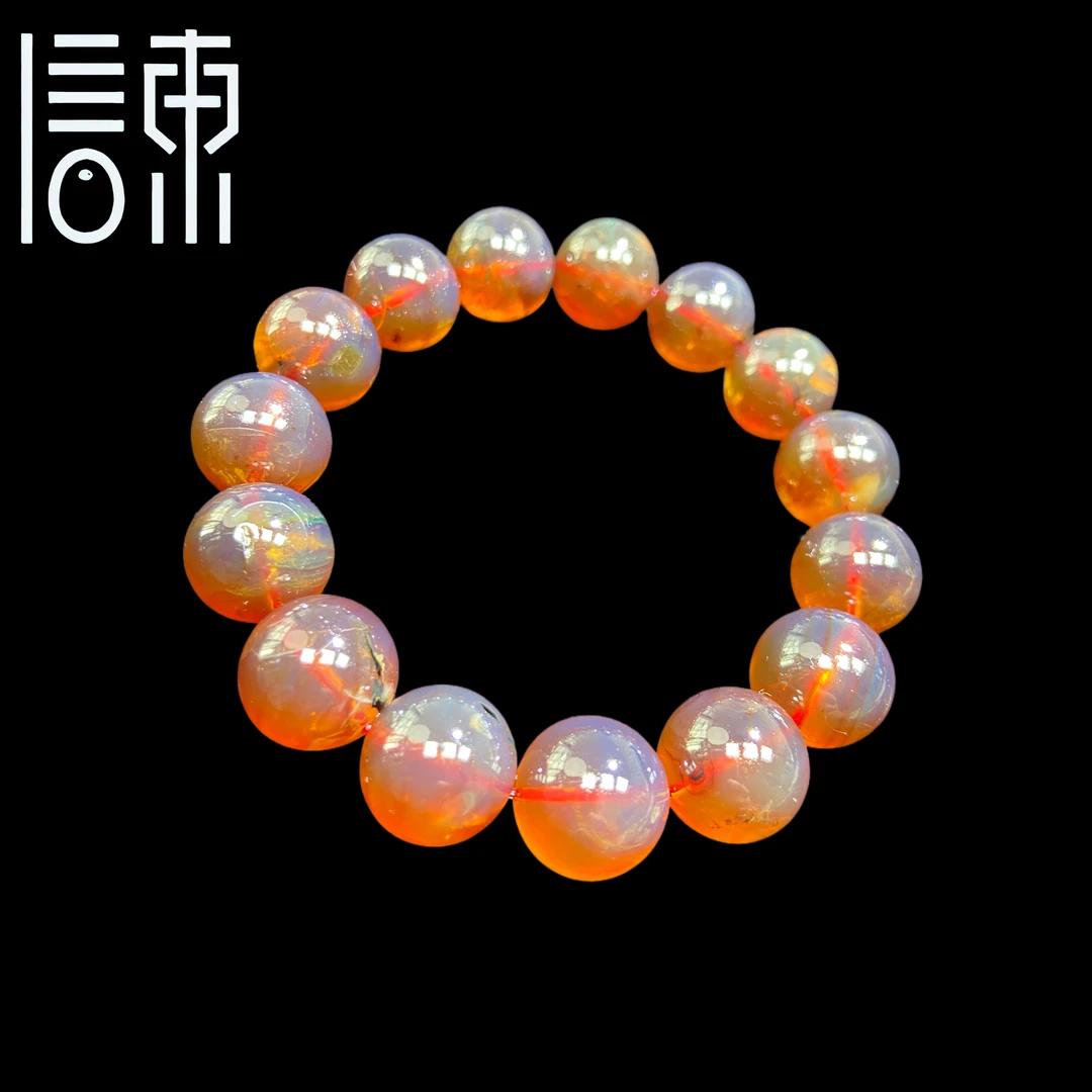 【信东严选】红蜜·红蜜血灵草变色龙1.3cm手串