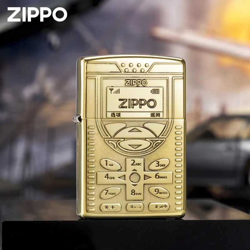 ZIPPO/之宝打火机板砖游戏机-手机按键款雕刻官方正品火机-DYX1H1