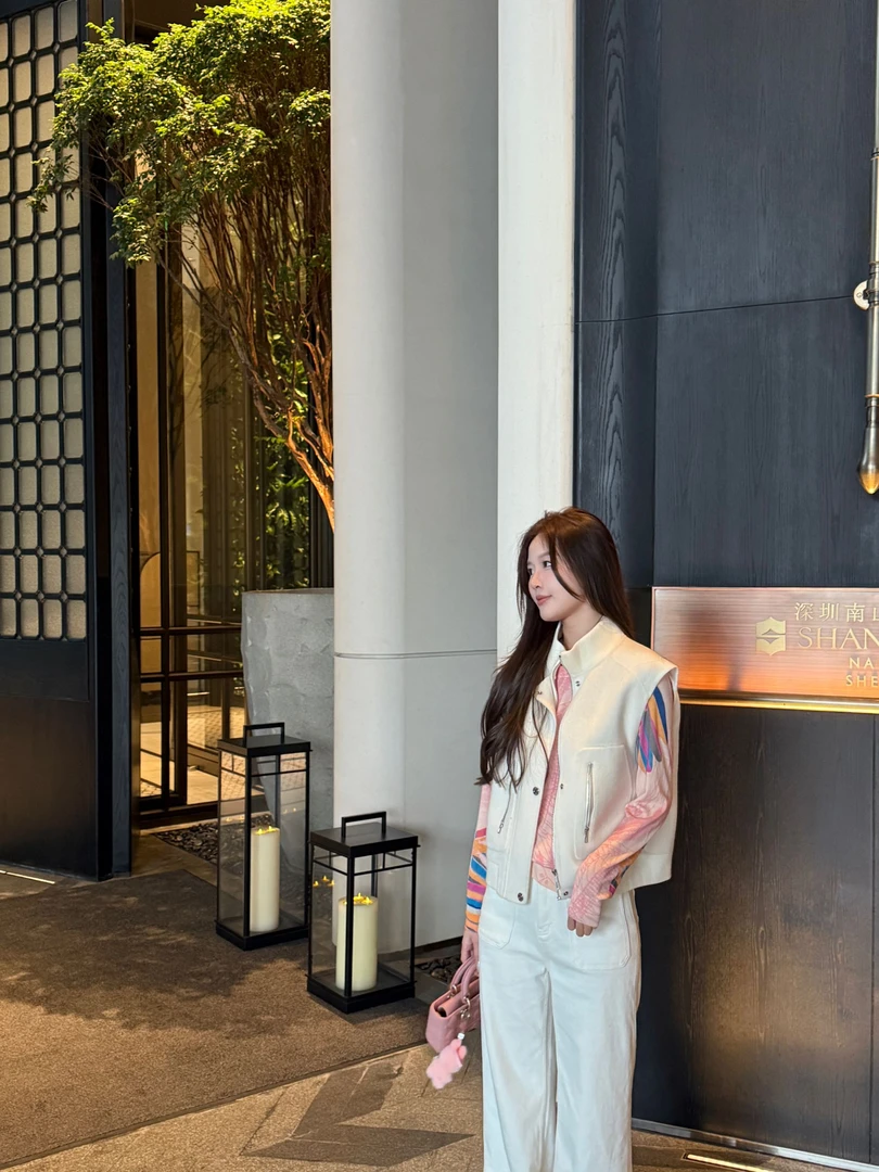 WAN2高定 25秋冬新款100%双面呢羊毛飞行员立领百搭马甲外套