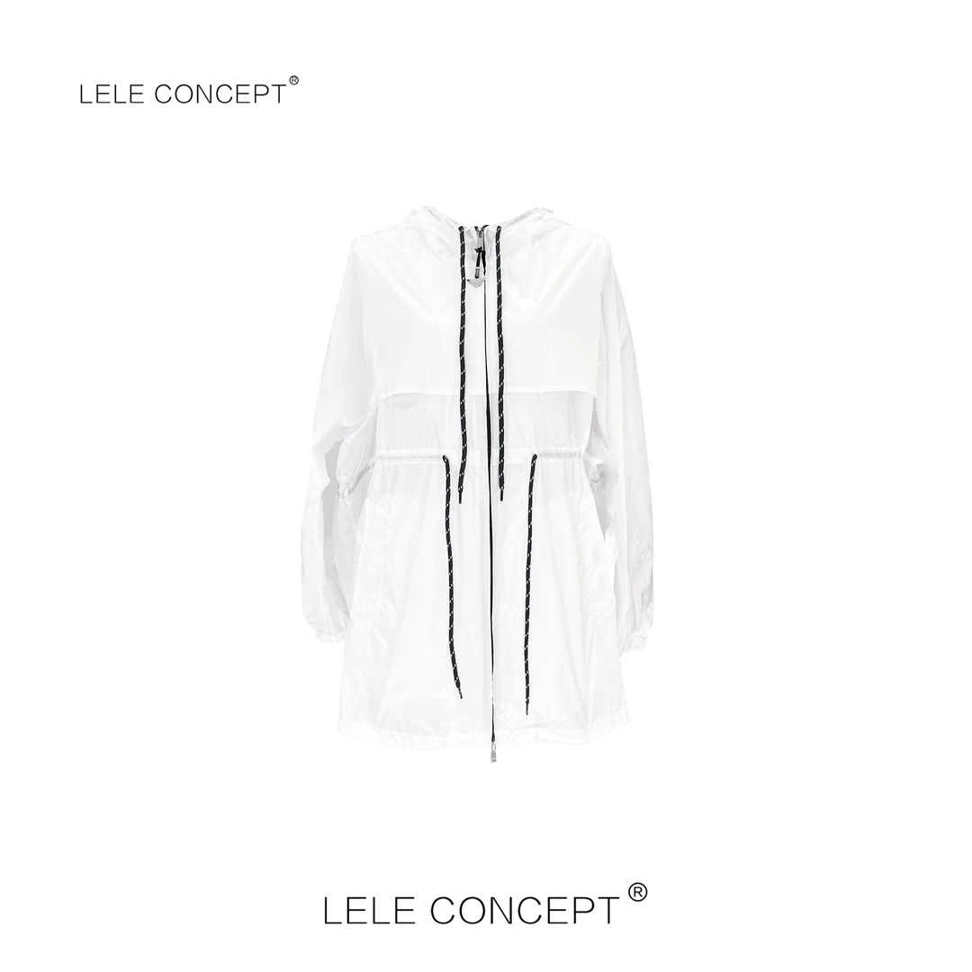 LELE CONCEPT丨【如一】抽带连帽收身外套Y0595