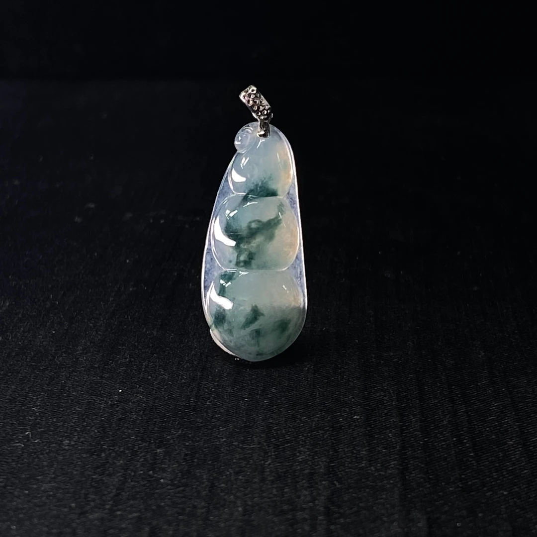 12天然缅甸翡翠A货18k福豆/800315/上海嘉禾拍卖