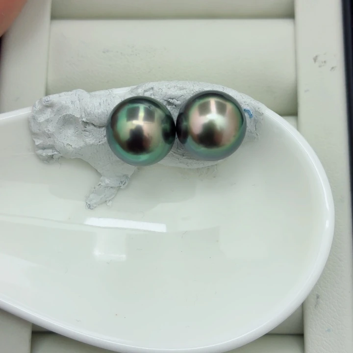 海水珍珠裸珠炫彩大溪地