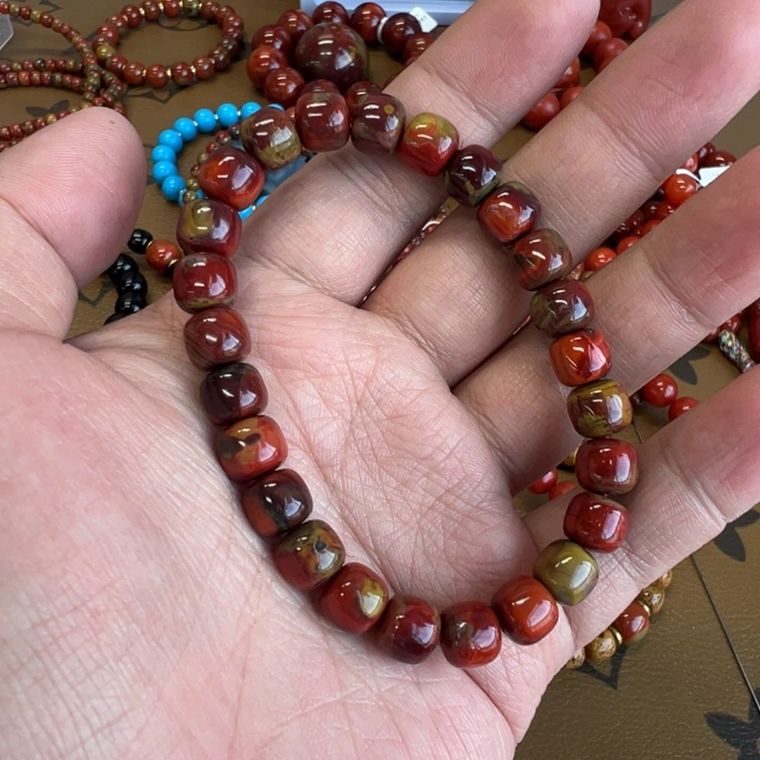 无***3南红玛瑙未镶嵌手链