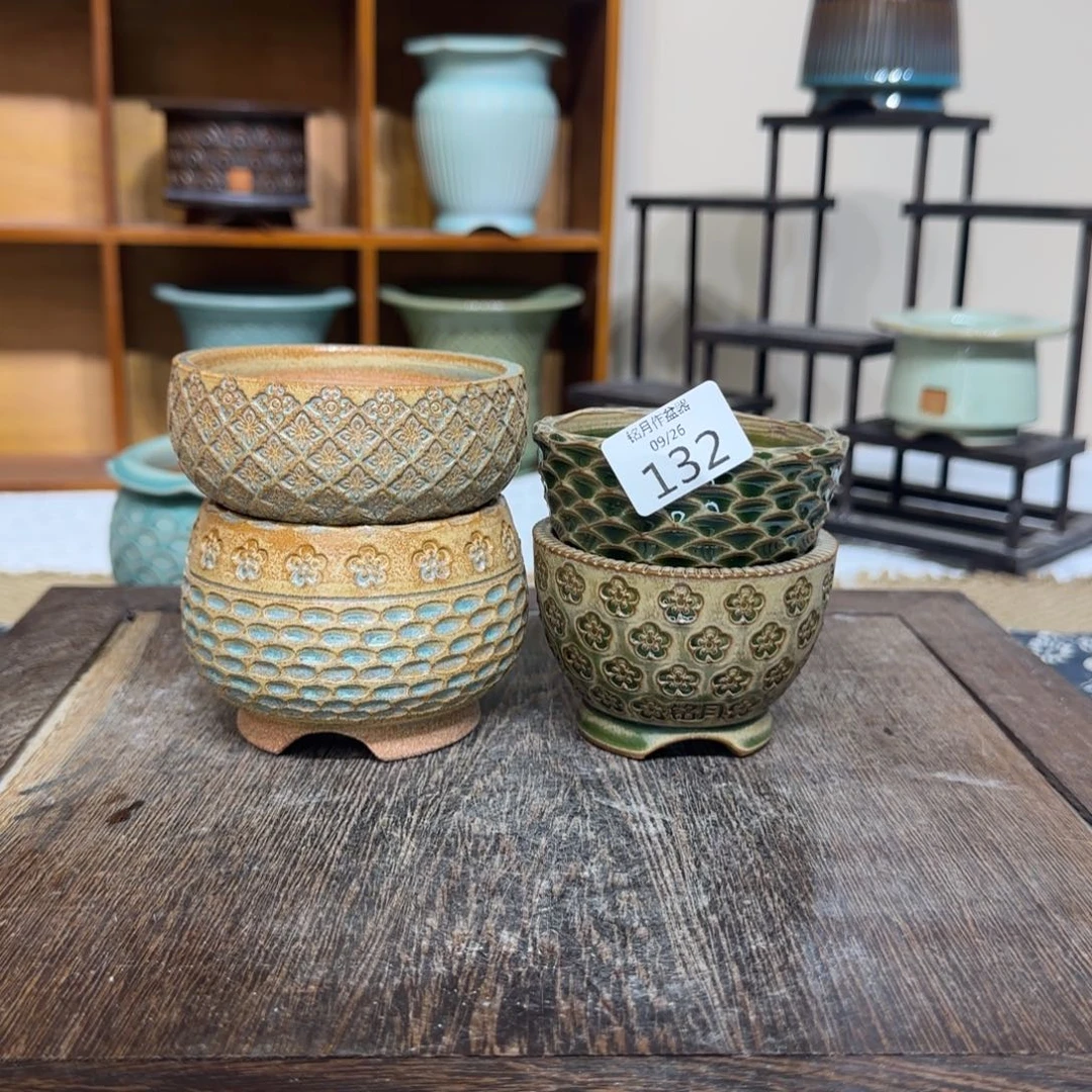 叶***碎手工花盆 132 内口口径 6cm
