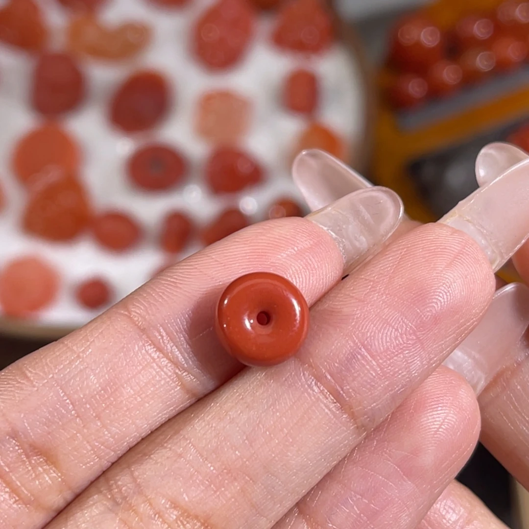 南红玛瑙未镶嵌面包圈 9.5x4.8mm 不换退