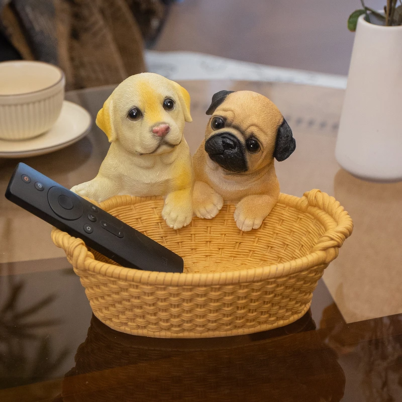 可爱狗狗进门玄关创意收纳摆件客厅电视柜装饰品搬家乔迁新居礼品
