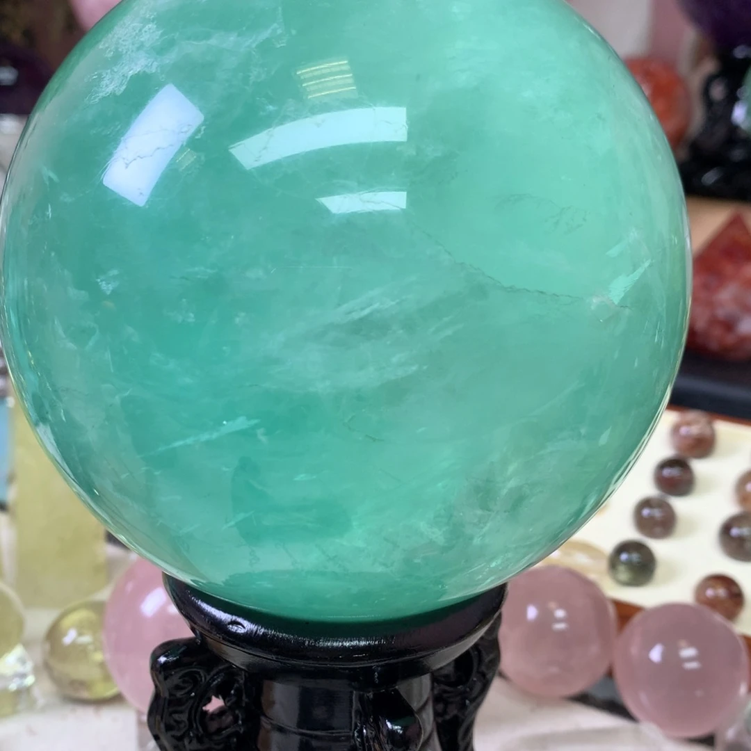 水晶珠宝半成品未镶嵌Y*Y萤石球