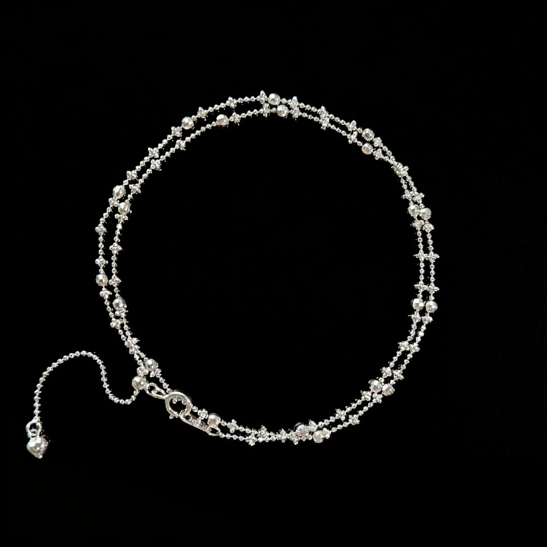 链子925银 s925银 银色满天星百搭素链 项链-SJYS12021-1