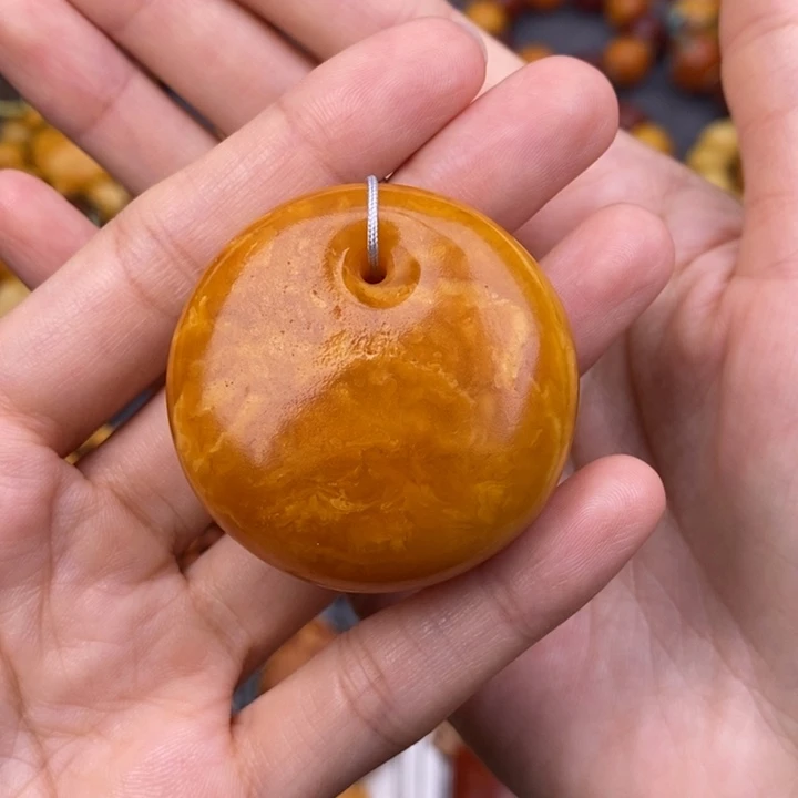 蜜蜡未镶嵌裸石蜜蜡M