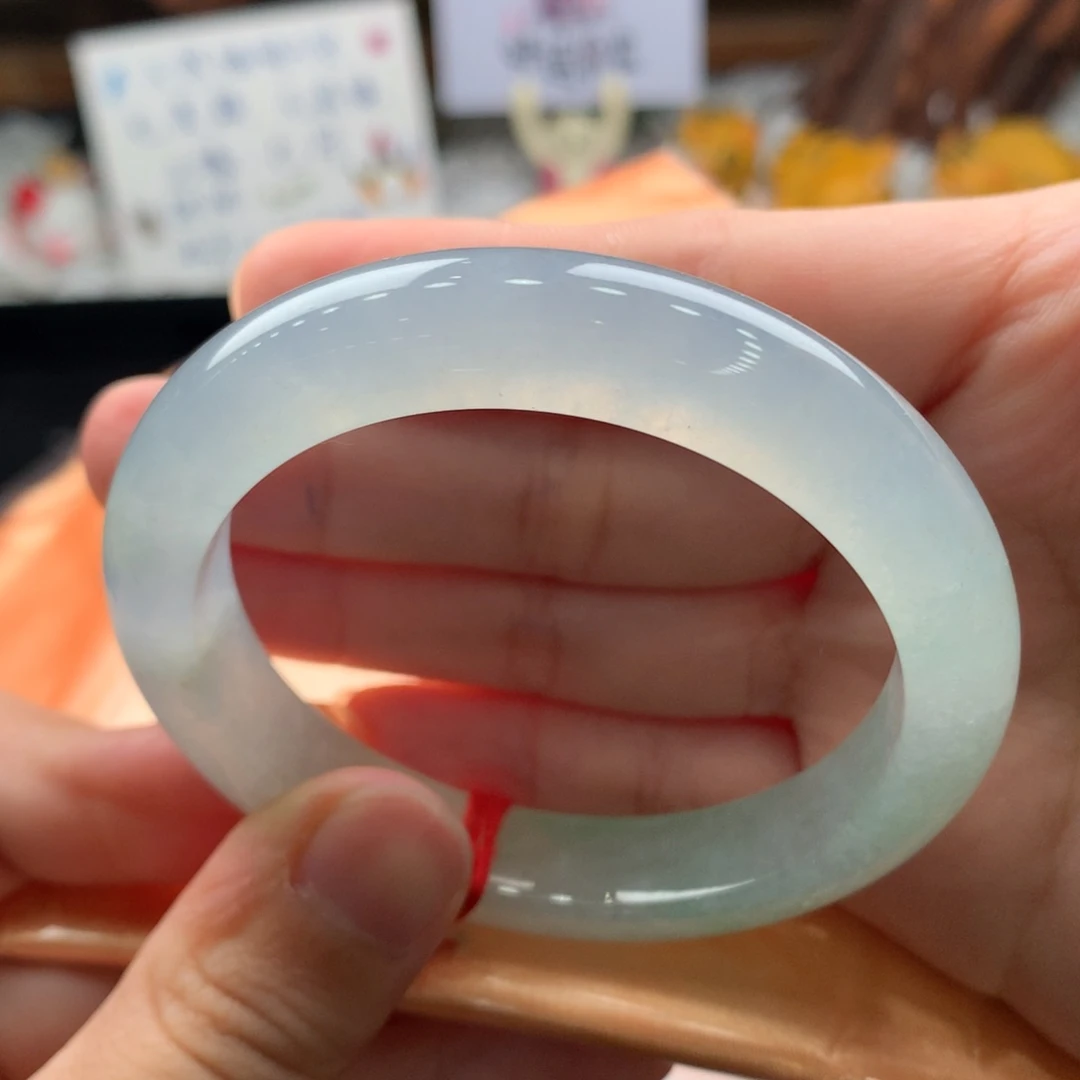 翡翠手镯未镶嵌26号老货炸光捡漏