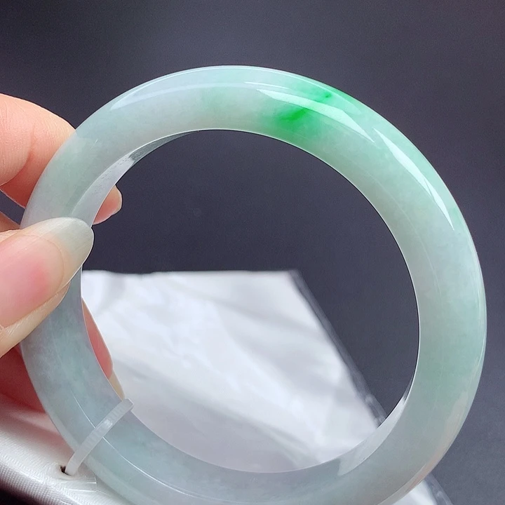 翡翠未镶嵌手镯58.6圈口