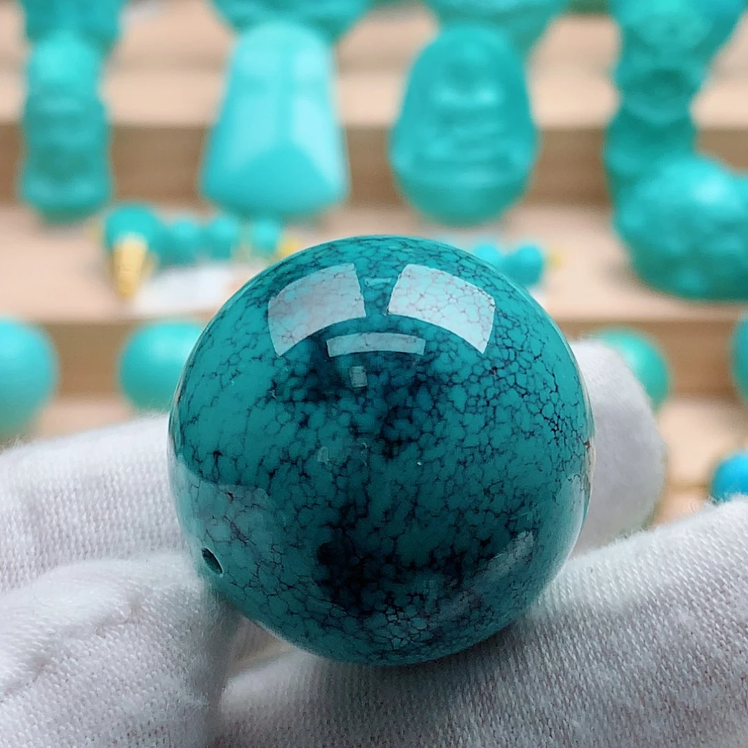 绿松石未镶嵌圆珠