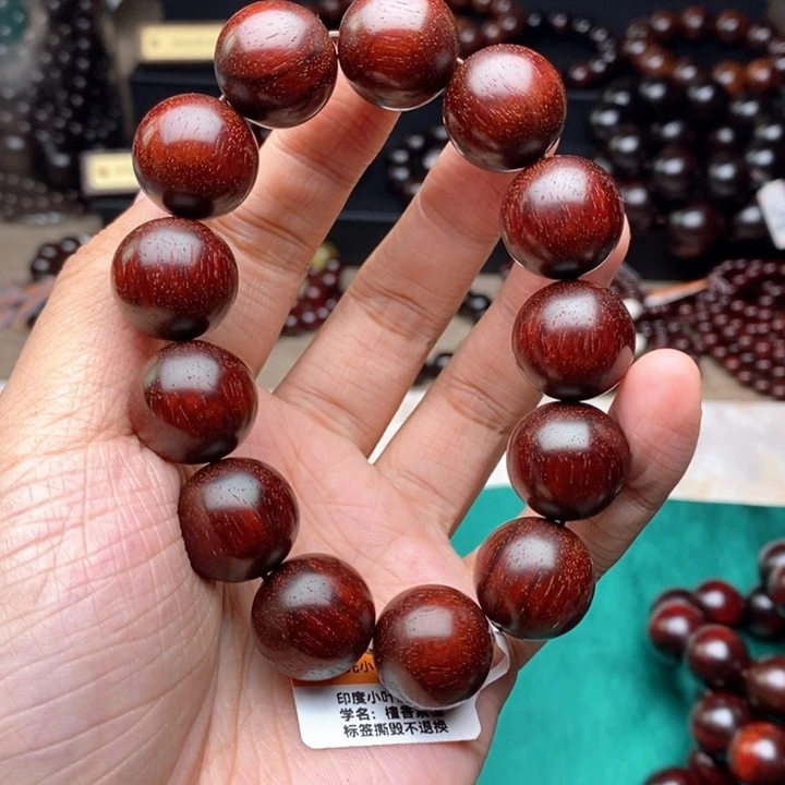 怎***丶檀香紫檀（小叶紫檀）手串/手链1.8原汁原味酒红底