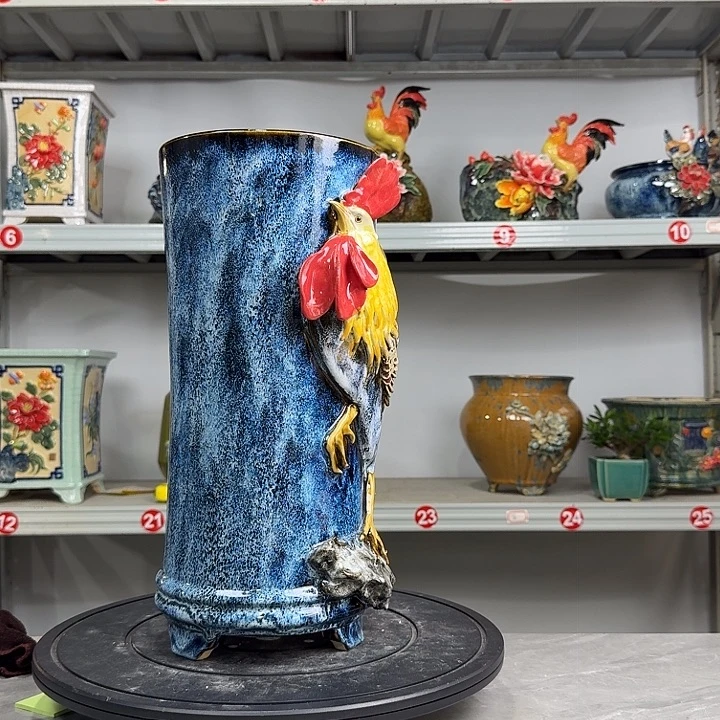 巴***儿精品石湾盆精工作品