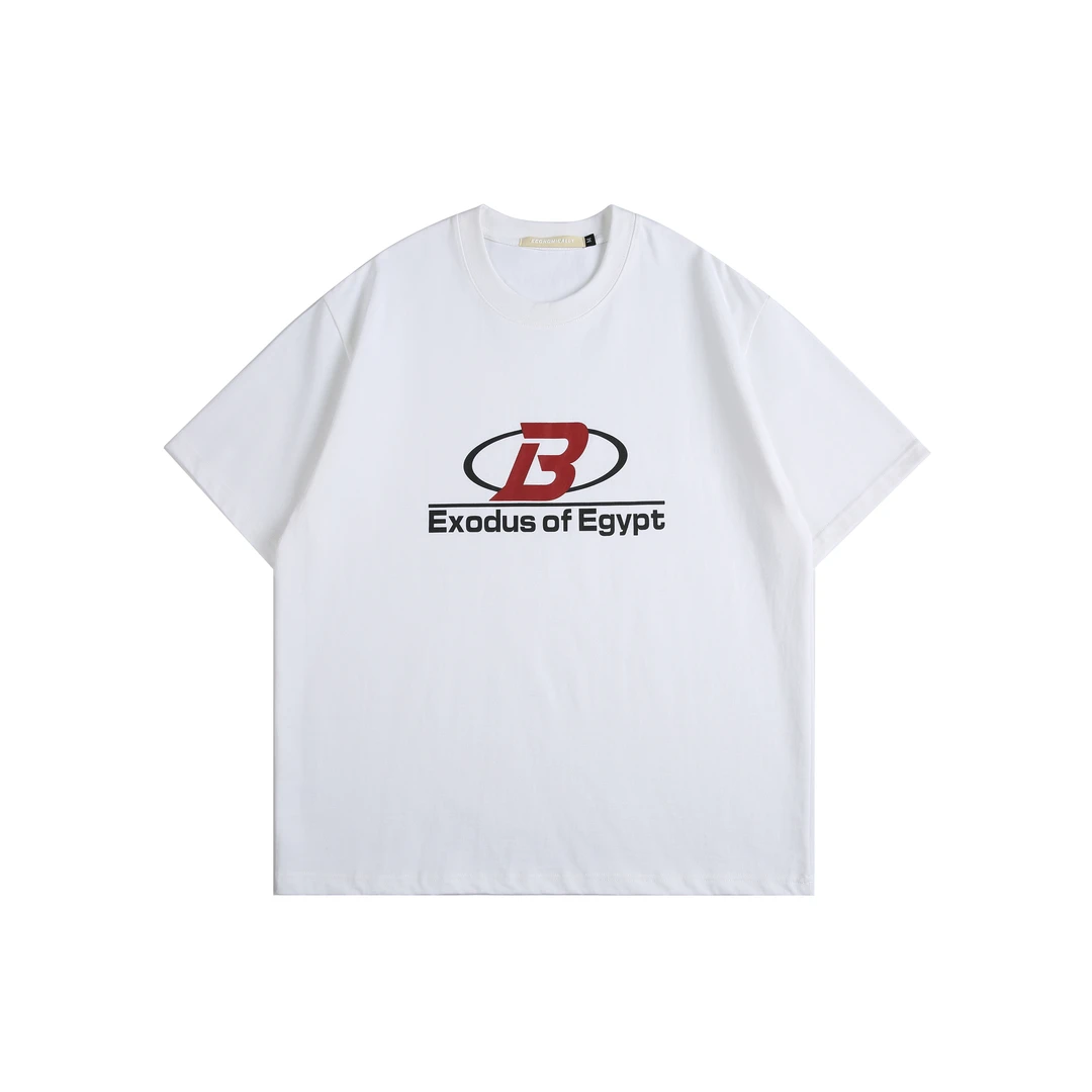 叁一·潮牌夏季短袖男300克高街字母印花宽松T恤半袖美式街头2725