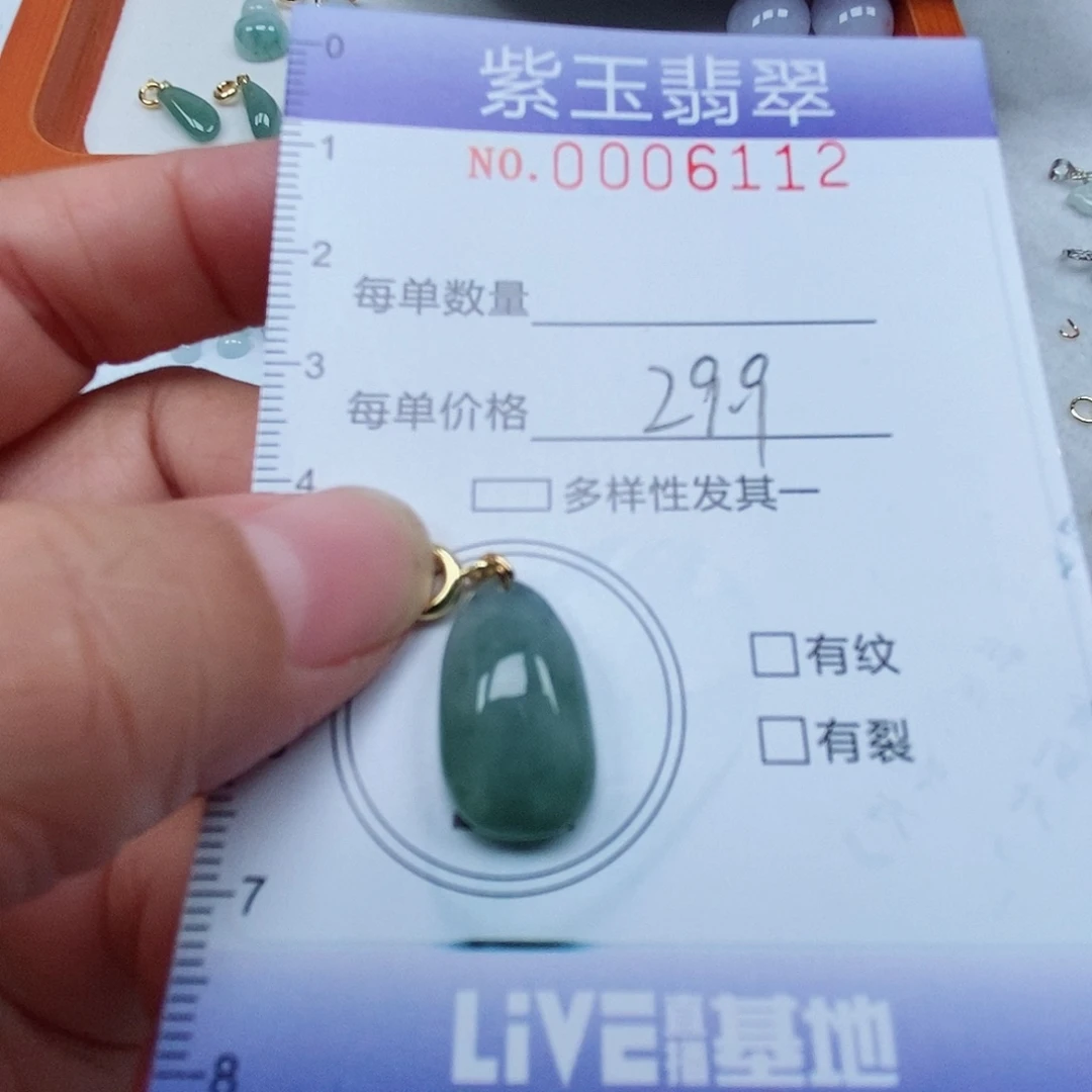颈饰未镶嵌翡翠冰透随行