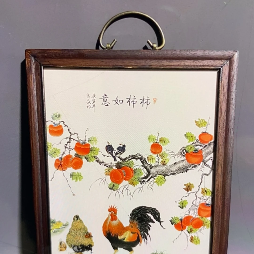 瓷片37*28*1景德镇瓷板画柴窑烧制