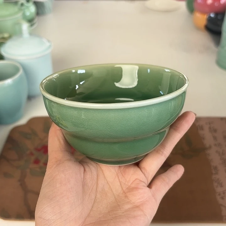 龙泉云间青瓷小米茶器