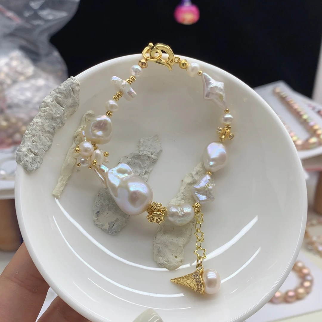 合金耳饰淡水珍珠