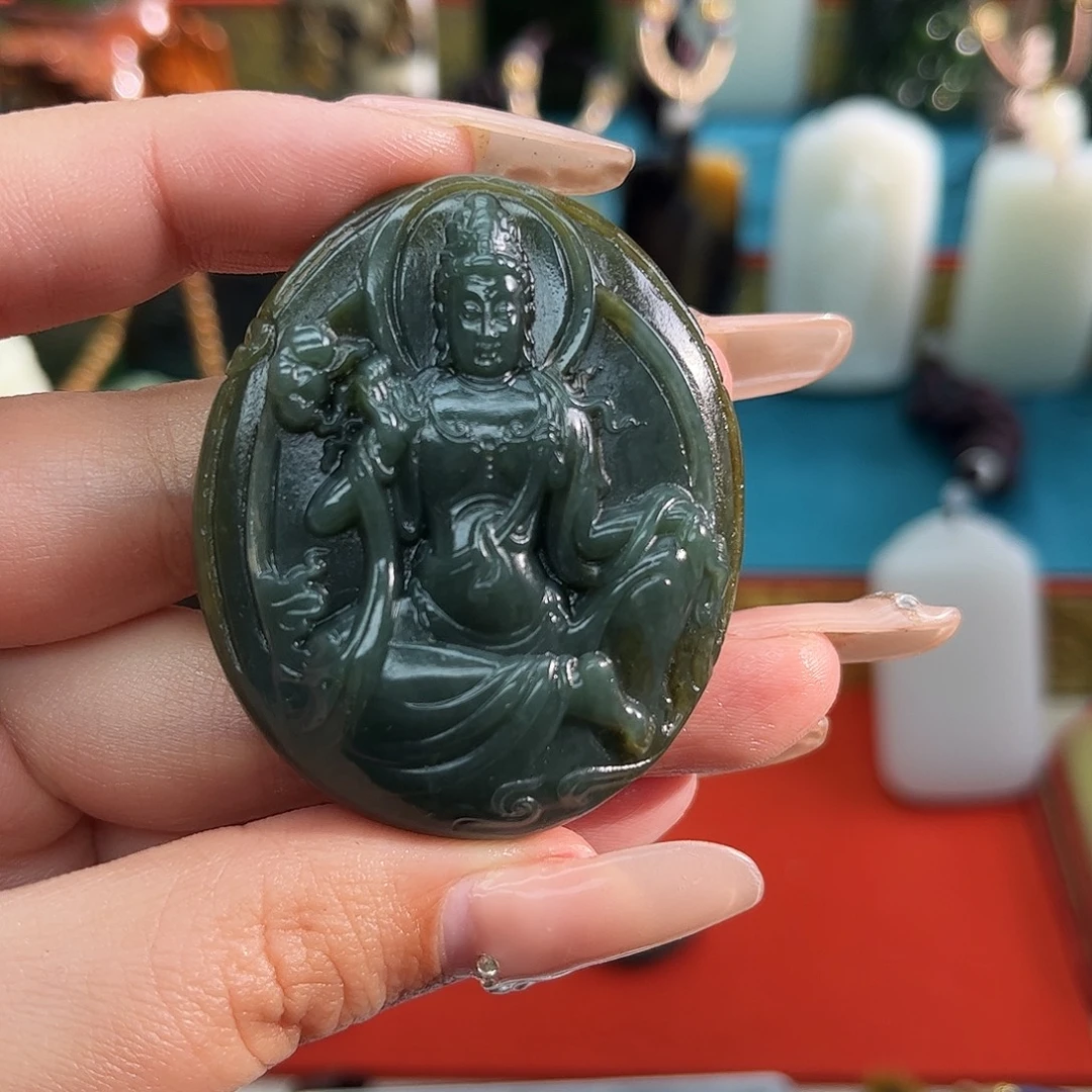 和田玉未镶嵌挂件