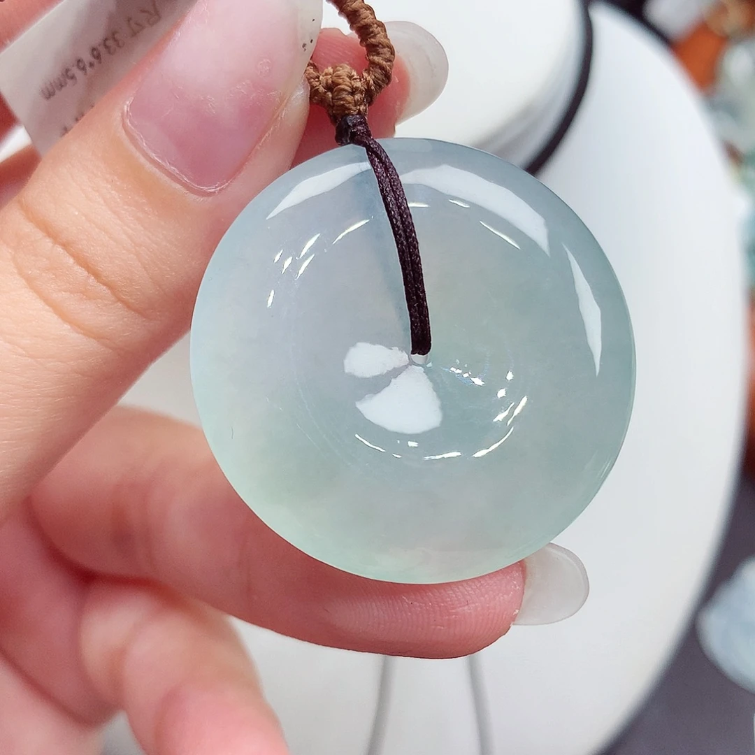 翡翠未镶嵌颈饰翡翠95，33.6/6.5