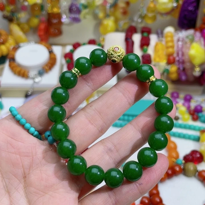 小***️65号绿色设计款手串