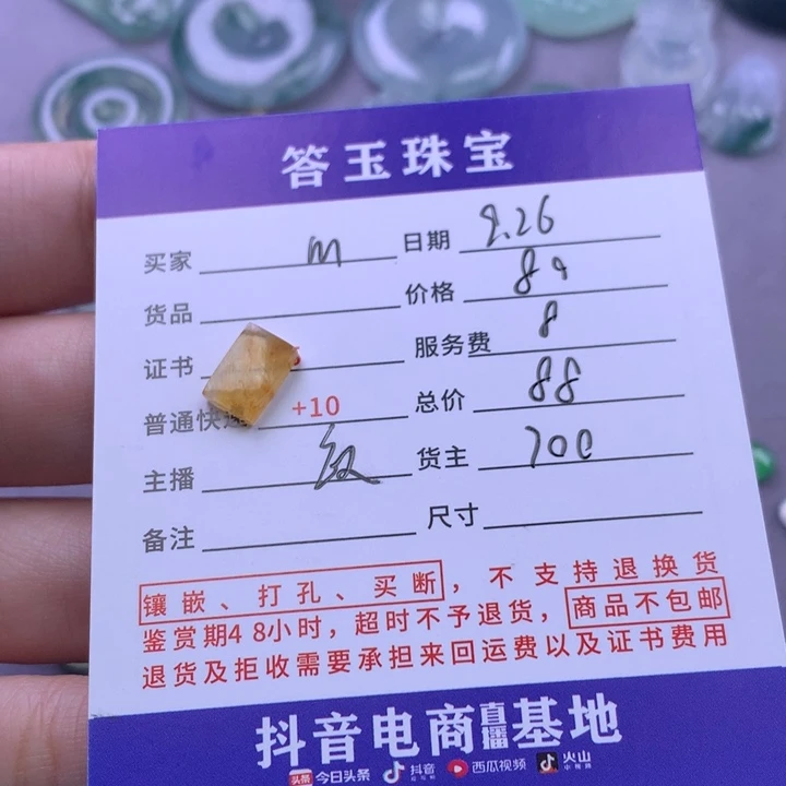 颈饰未镶嵌翡翠m**n