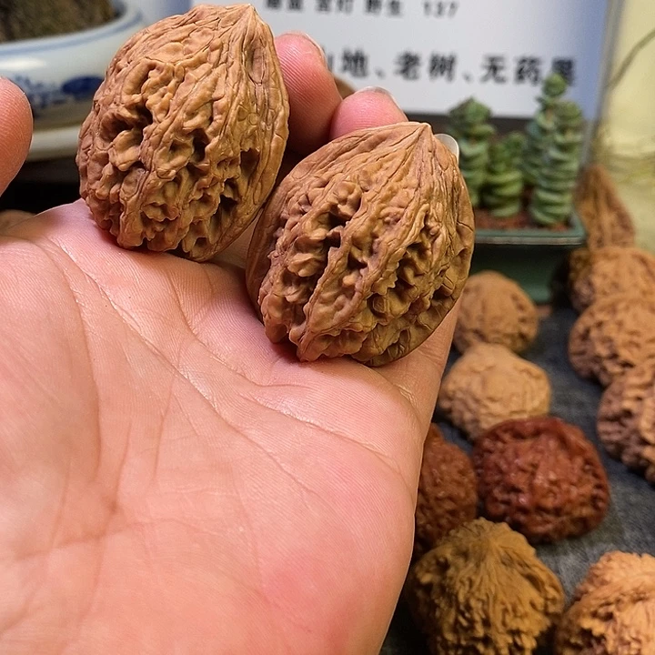 云***高吊坠文玩核桃全品无修无药大古石38