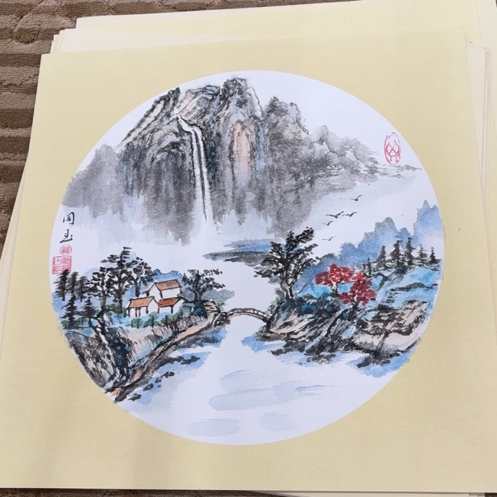 国画花鸟的翅膀和羽毛50.50