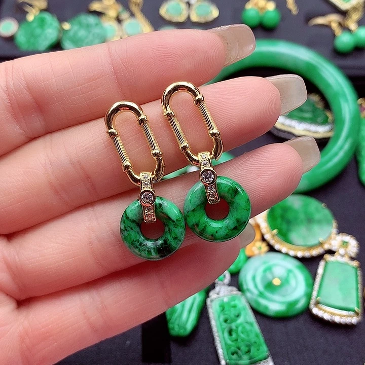 翡翠颈饰银S925镶嵌翡翠