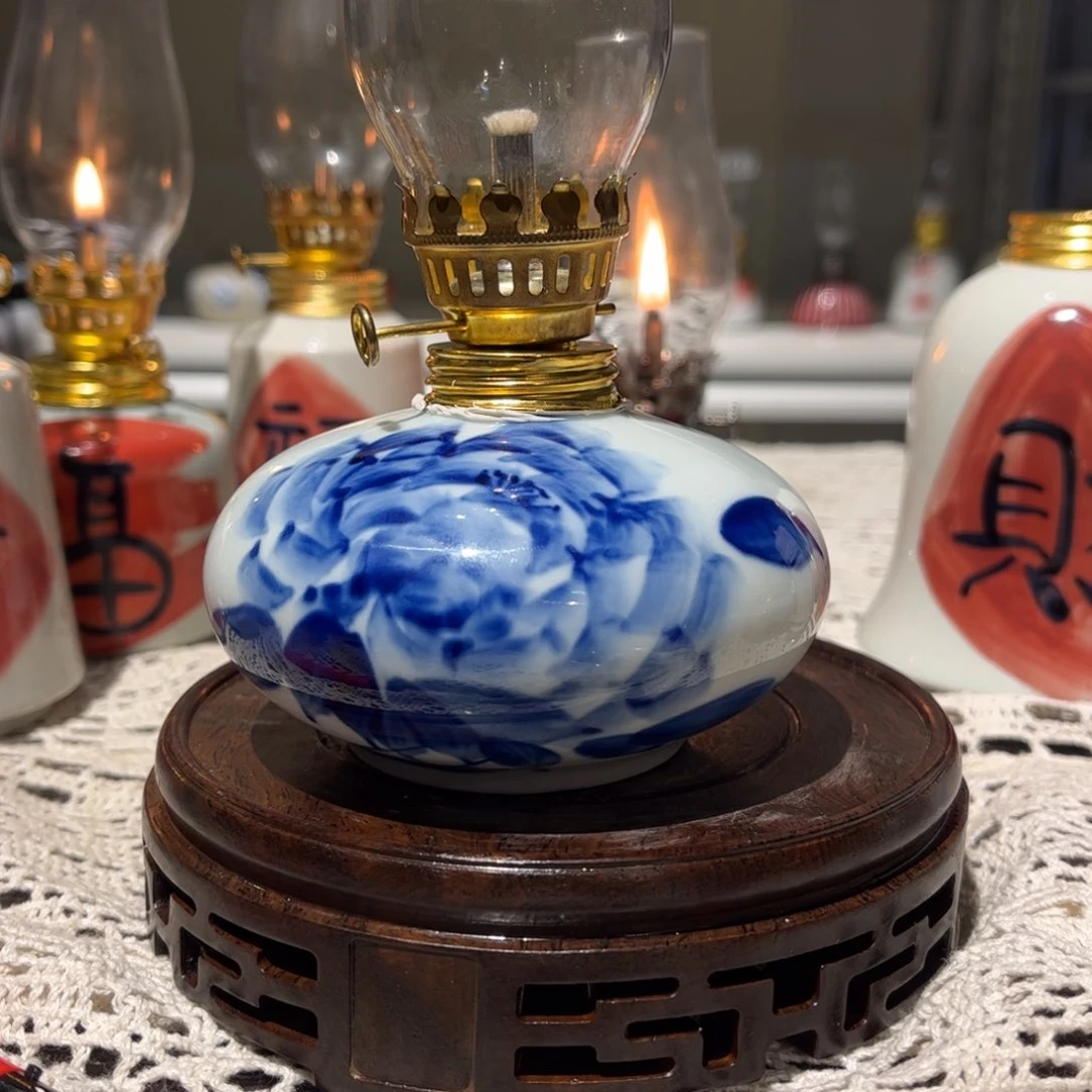 摆件景德镇陶瓷香薰灯