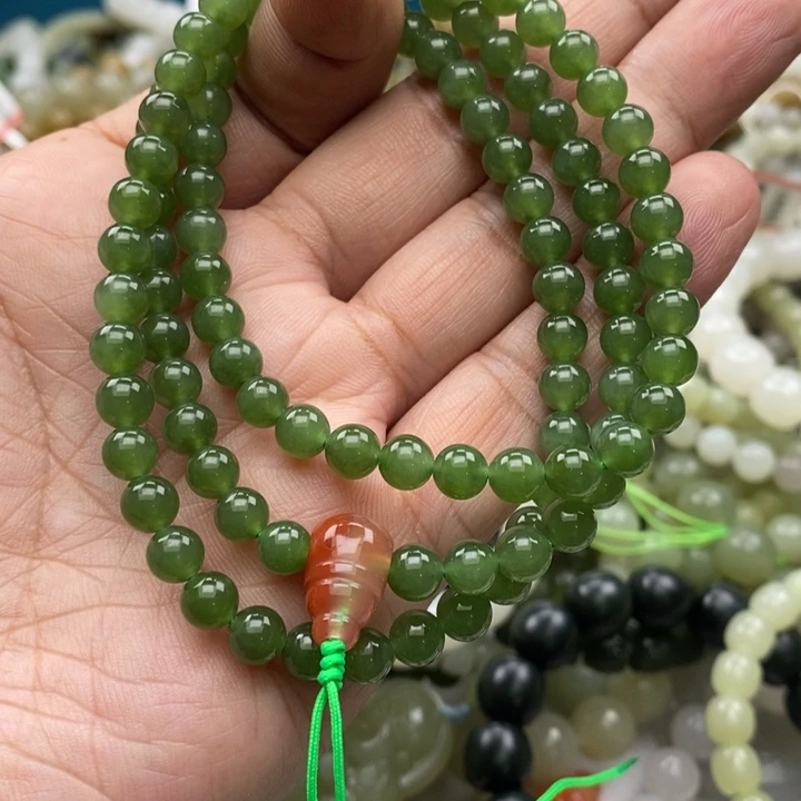 和田玉未镶嵌手链