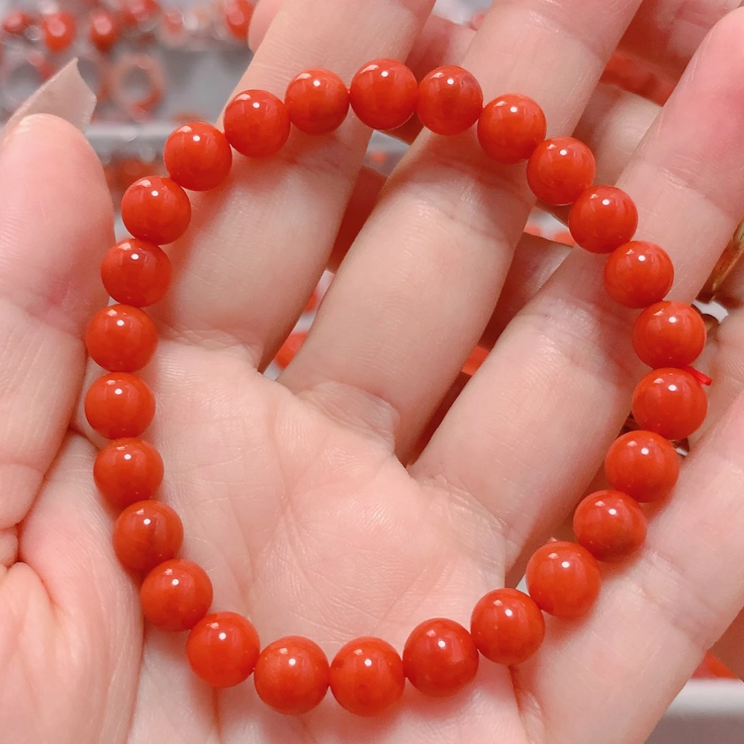 南红玛瑙手串未镶嵌