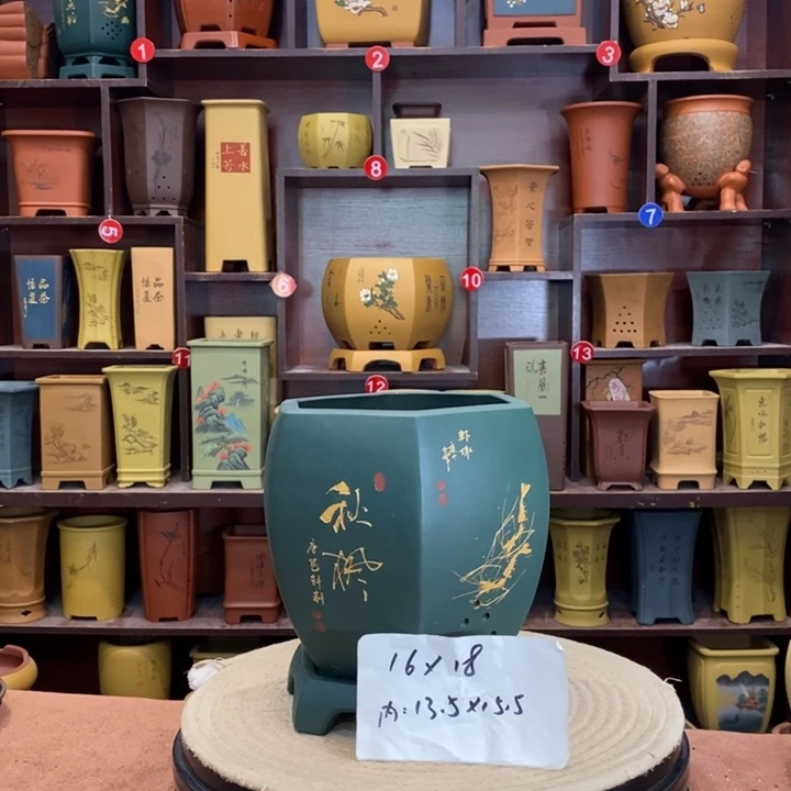 紫砂花盆紫砂花盆