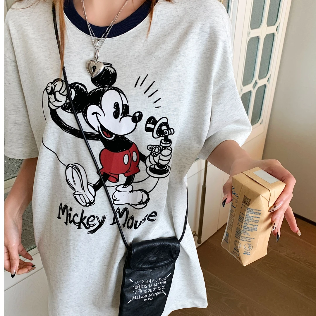 米奇短袖T恤DM02浅灰色