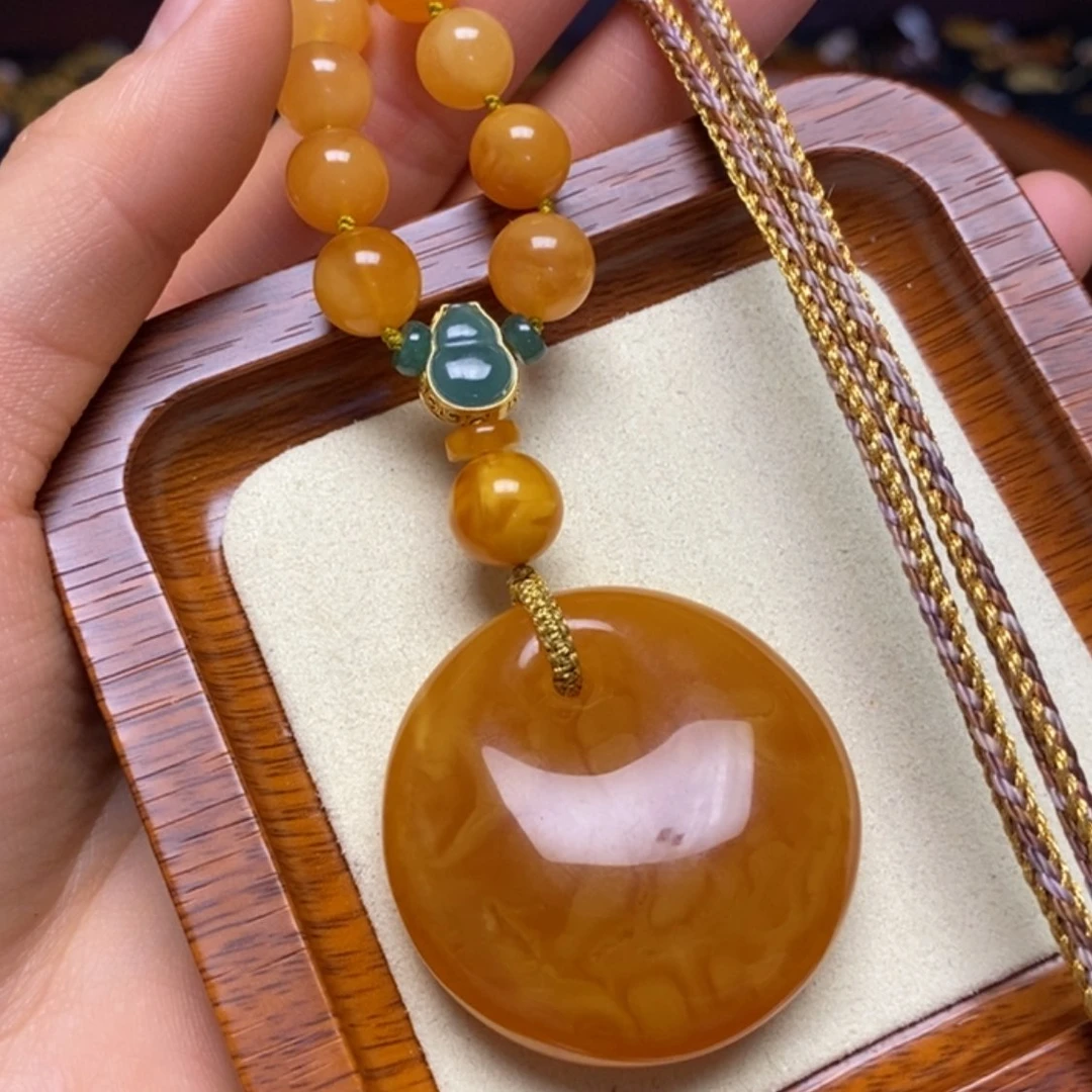 【闪购商品】蜜蜡颈饰未镶嵌项链