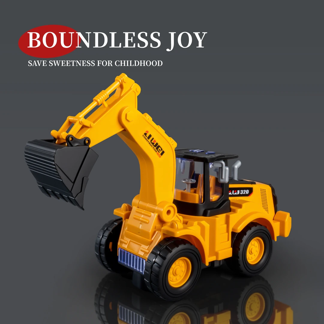 儿童电动挖掘机玩具男孩3-6岁男孩挖掘机遥控玩具工程车网红新款