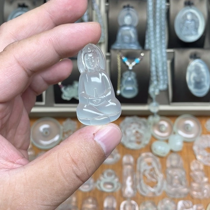 争***来未镶嵌岫玉吊坠(赠链)