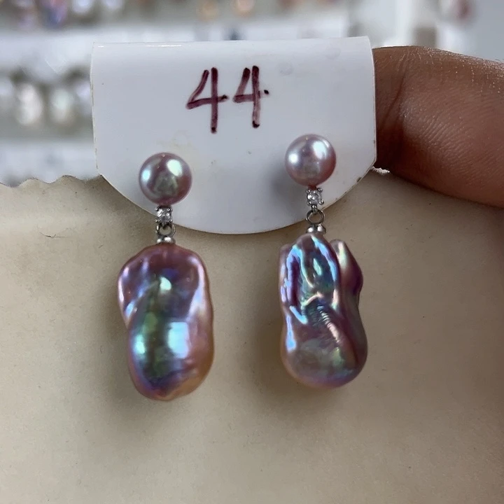 未镶嵌淡水珍珠耳饰夏**猫