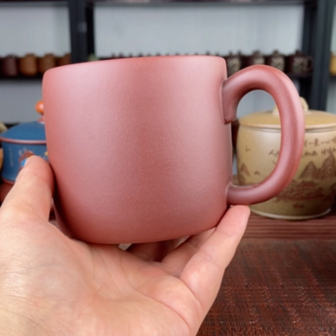 【闪购商品】茶杯紫砂宜兴原矿紫砂盖杯微瑕