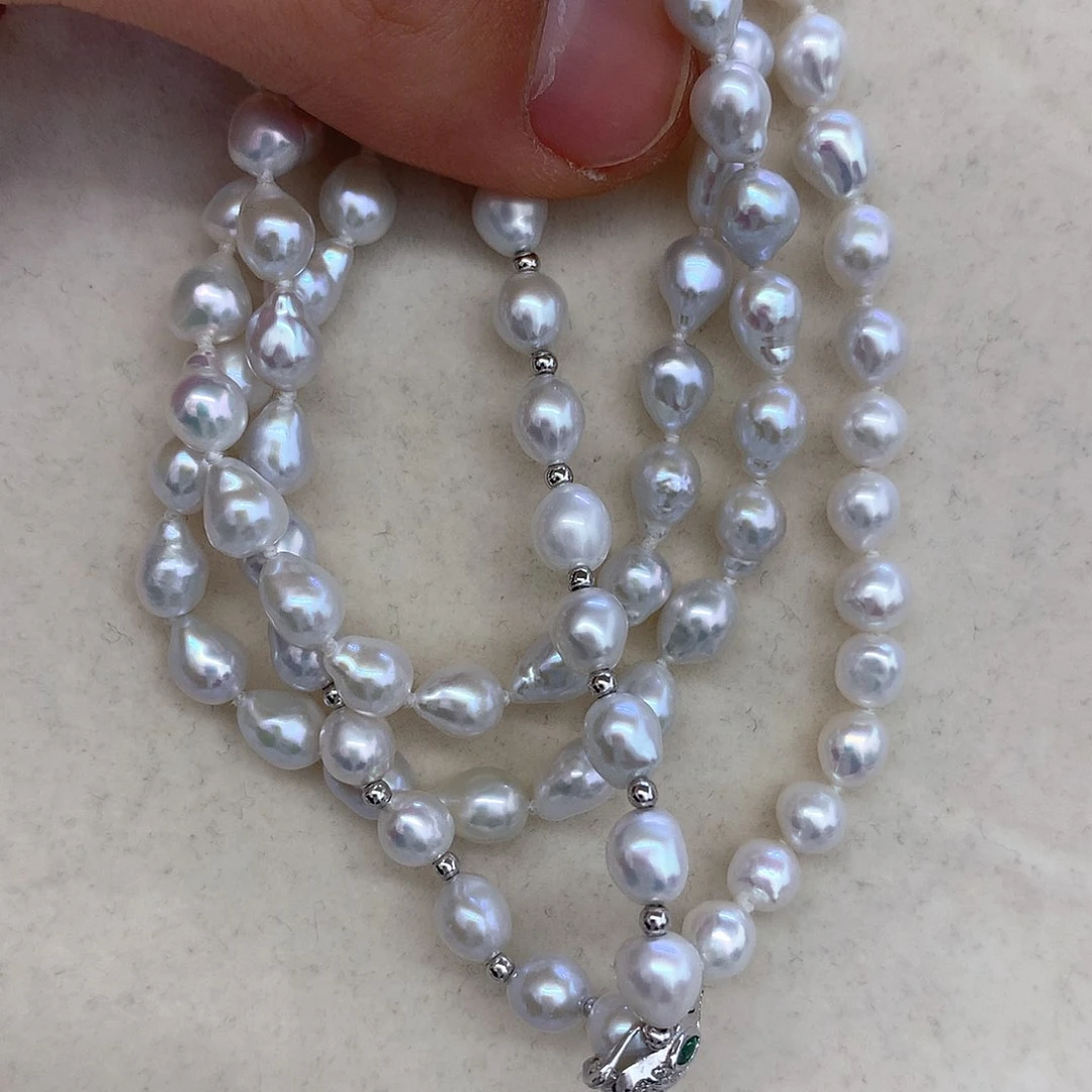 淡水珍珠颈饰银S925镶嵌