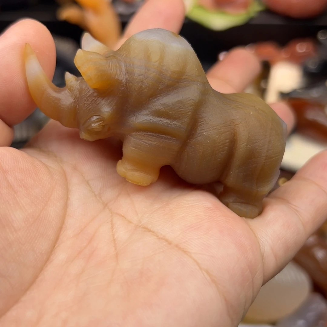 夜***神玛瑙/玉髓未镶嵌挂件