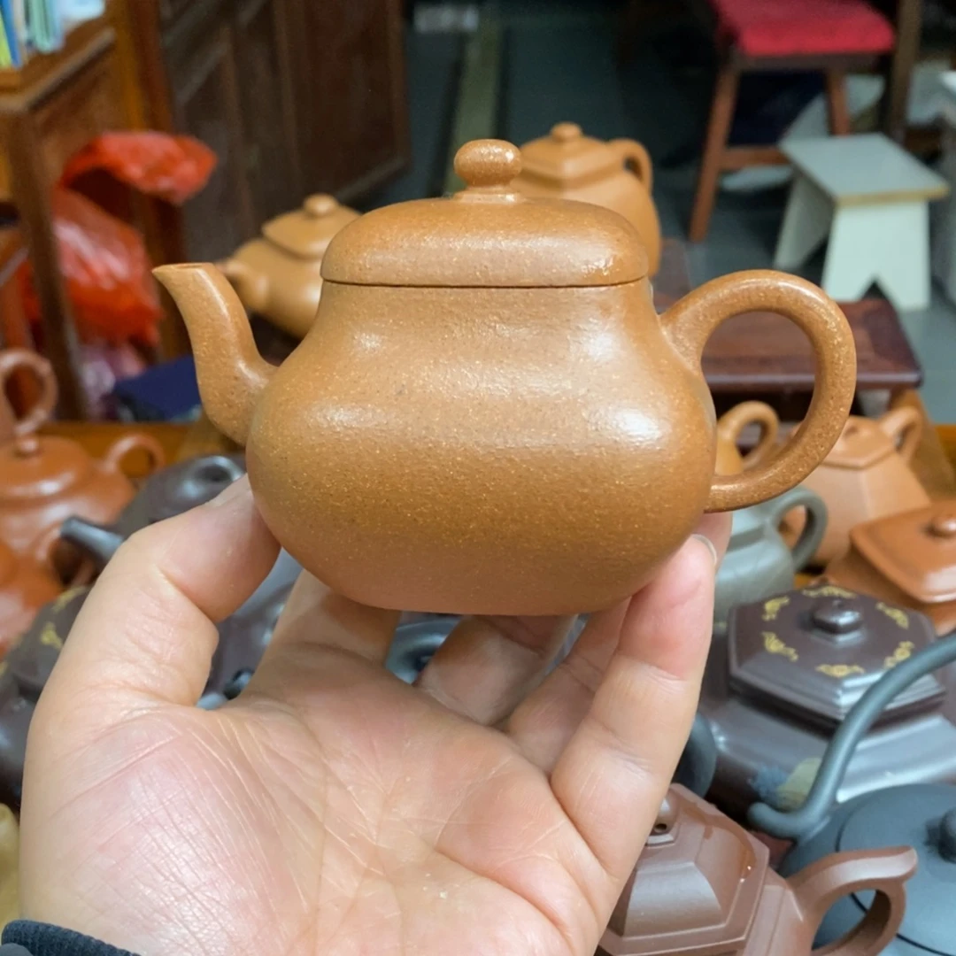 人***然紫砂茶壶紫砂壶金降坡四方君德