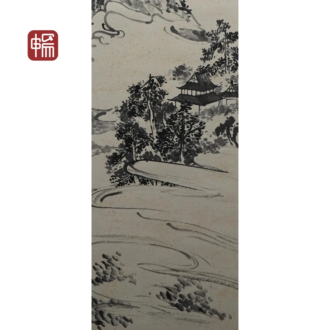 JG021 1916年作《古关铃寂寂》老缶109*36（3.53平尺） 纸本立轴YM