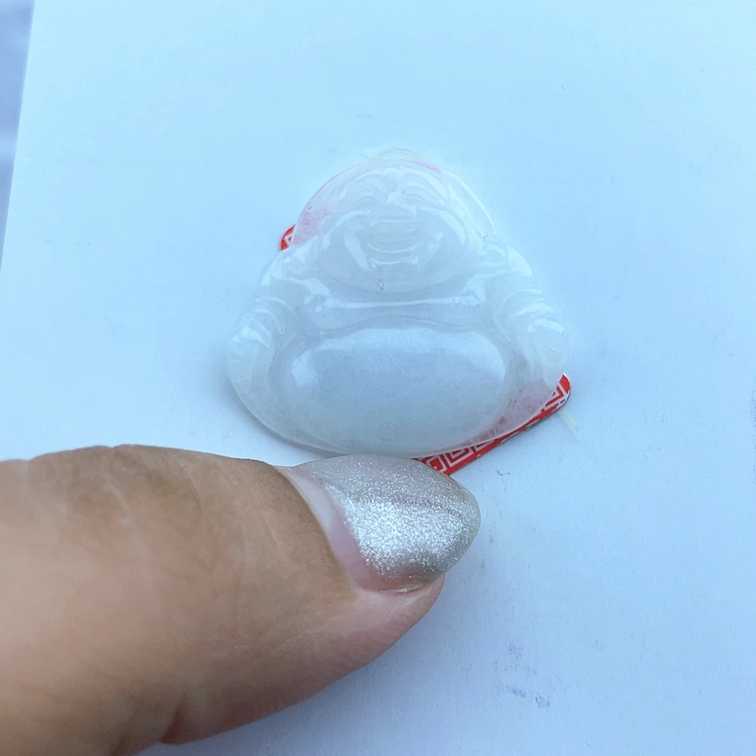 翡翠未镶嵌颈饰佛公