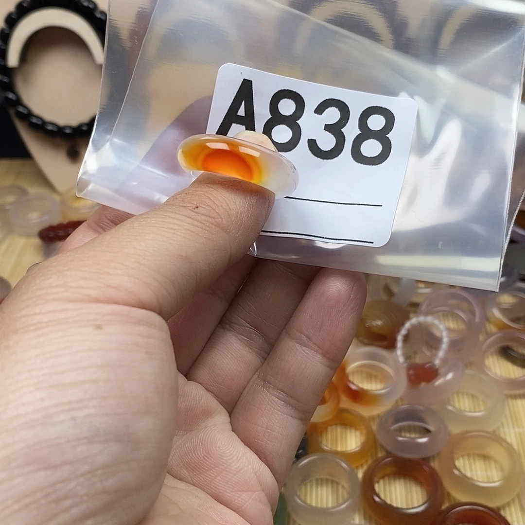 玛瑙/玉髓戒圈未镶嵌1*1