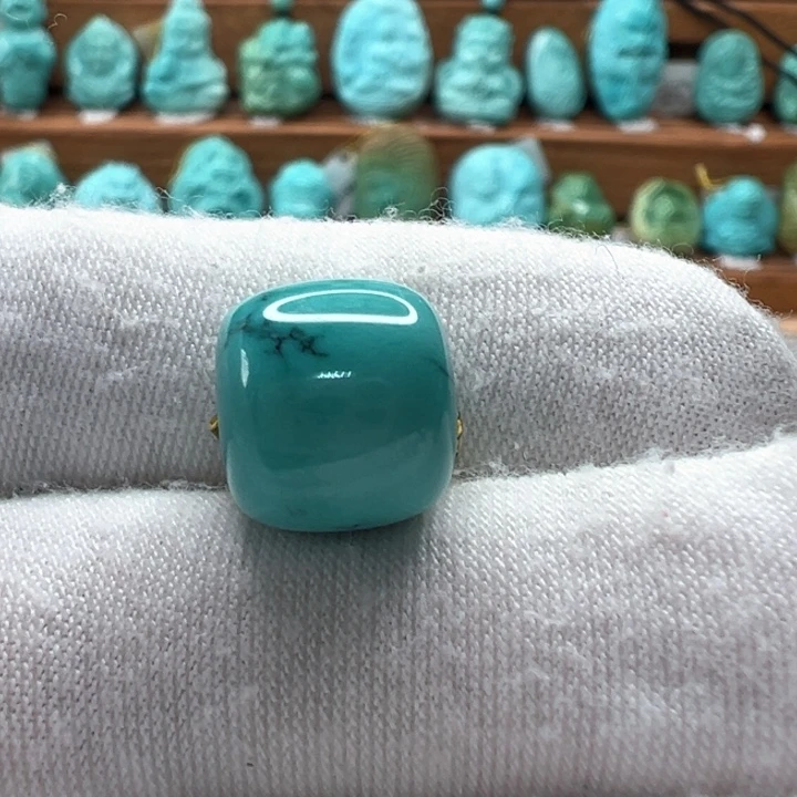 绿松石未镶嵌老型珠11.5mm