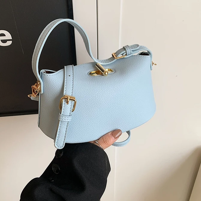 时尚手提饭盒小方包女2025春季新款韩版简约单肩包高级感潮女士包