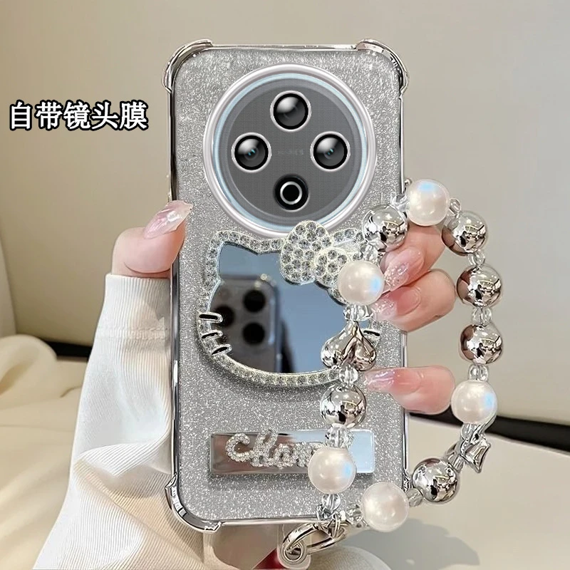 自带镜头膜VIVOY500手机壳四角防摔V2506A软壳Y500水钻kt猫镜子5G