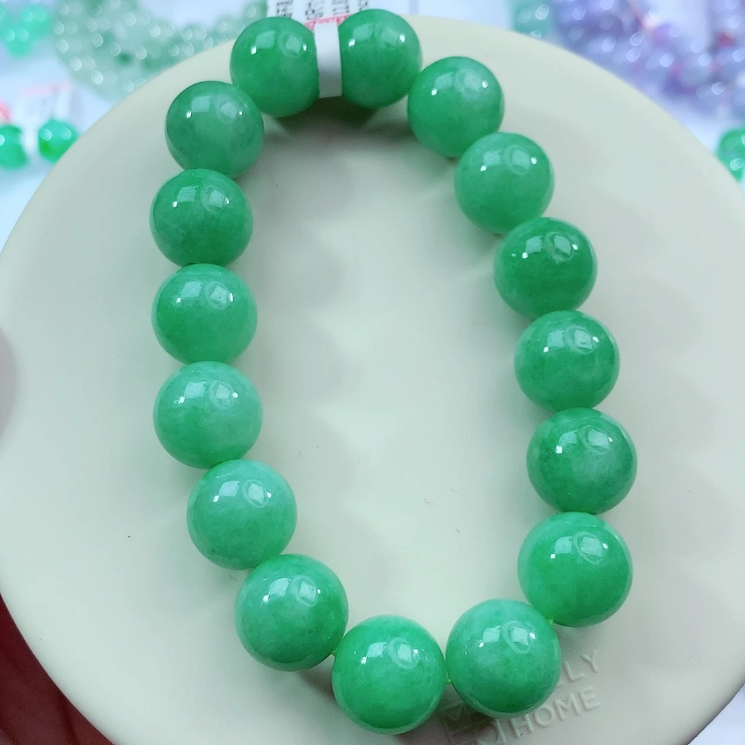 翡翠未镶嵌手链卡12.8